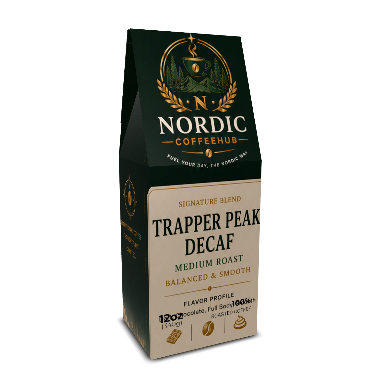 Trapper Peak Decaf Medium Roast Coffee - Nordic coffeehub